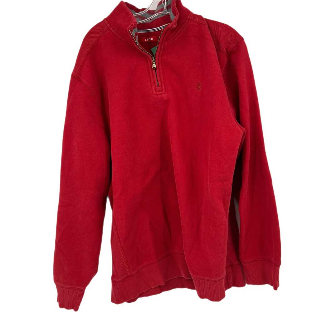 Izod Red Quarter Zip Jacket | Womens XL